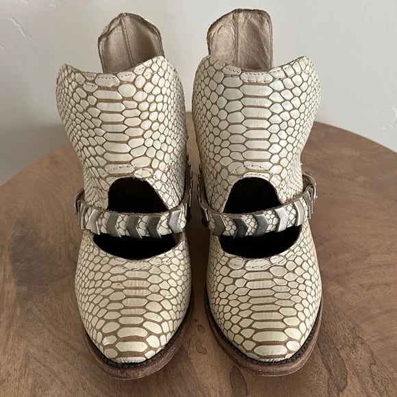 Freebird by Steven - Blade Snakeskin Ankle Boots - Picture 3 of 7